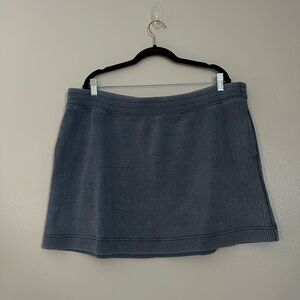 Aerie Textured Blue Mini Skirt